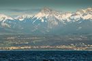 Mountains across the lake