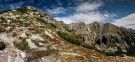 Climbing Predne Solisko (panorama from 7 photos vertically)